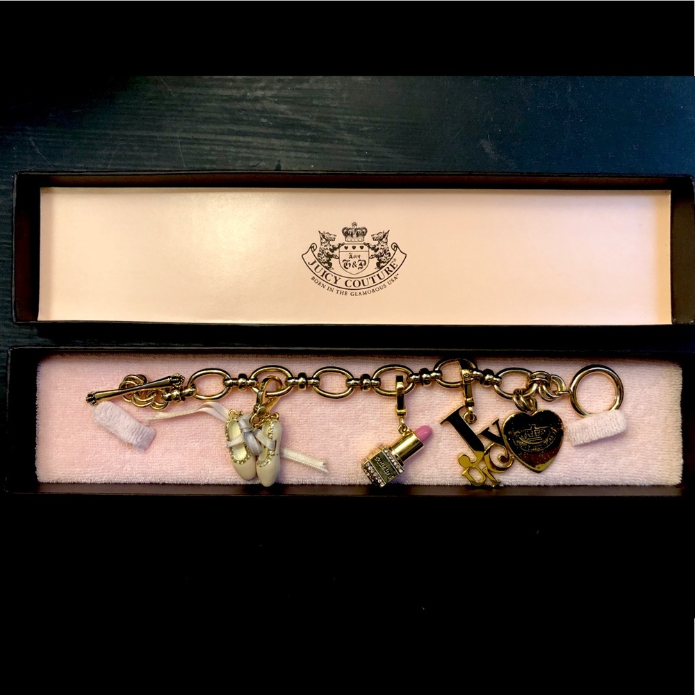 Juicy Couture charm bracket with charms included